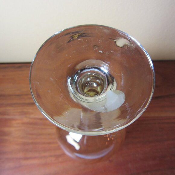 10 oz cristalleria fumo italy amber swirls wine glass NWT - pair of 2 (W5949) - Picture 10 of 10